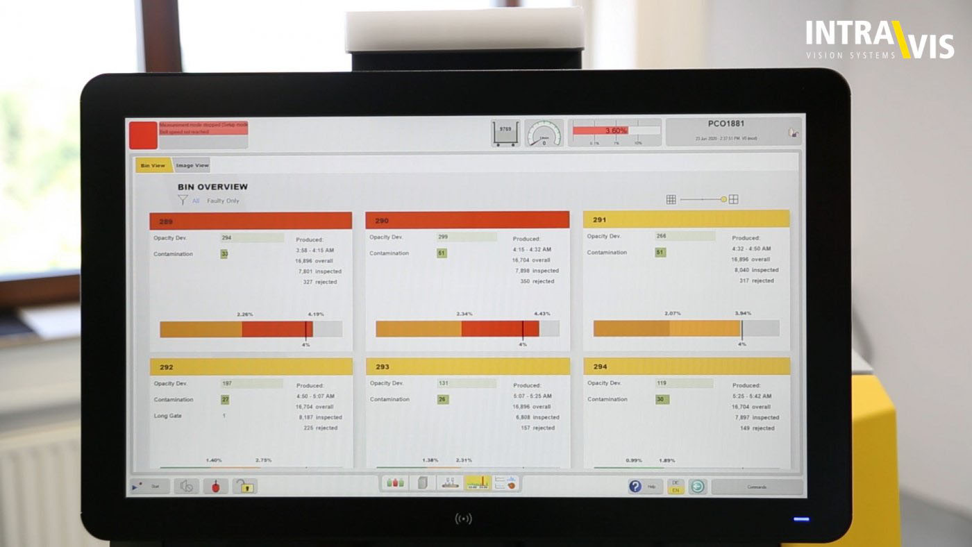 Octabin statistics for quality assurance of preform deliveries | INTRAVIS